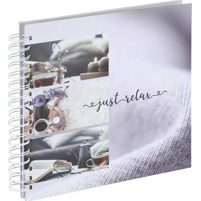 Hama album klasické spirálové RELAX - Just Relax 28x24 cm, 50 stran, bílé listy