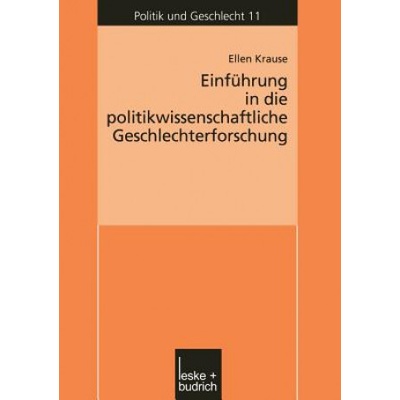 Einf hrung in Die Politikwissenschaftliche Geschlechterforschung