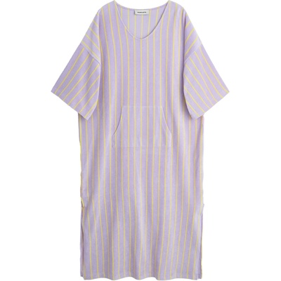 Bongusta Дамска рокля Bongusta Women's Naram Kaftan Dress Poncho - Lilac & Neon Yellow - размер L/XL (134-1959-0412)