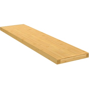 vidaXL Стенен рафт 80x20x2, 5 см бамбук (352730)