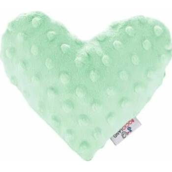 Bocioland nahřívací a chladící polštářek Srdce minky máta