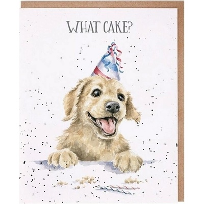 Wrendale Designs Narozeninové přání Wrendale Designs "What Cake?" - Pejsek
