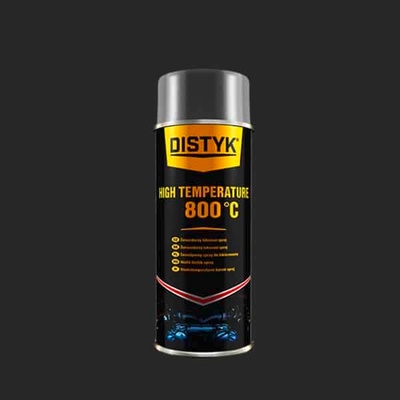 Den Braven HIGH TEMPERATURE +800 °C Distyk, sprej 400 ml, stříbrná matná – Sleviste.cz