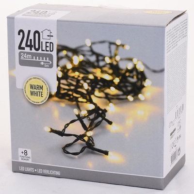 Koopmann Multifunkčná girlanda 240 LED diód biela teplá 220V 29m ip44