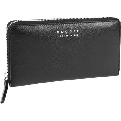 Bugatti Дамски кожен портфейл Bugatti Linda 18CC, eстествена кожа, черен (49 3678 01)