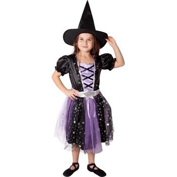 Rappa Детски костюм вещица черно-лилав (M) e-obal