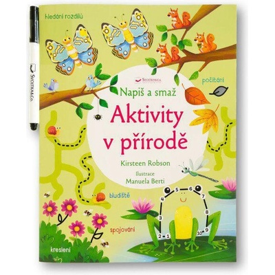 Napiš a smaž - Aktivity v přírodě - Kristeen Robson, Manuela Berti (ilustrátor)