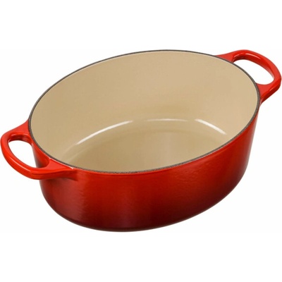 Le Creuset Signature zapék.hrnec oval 27 cm tresnove cervená