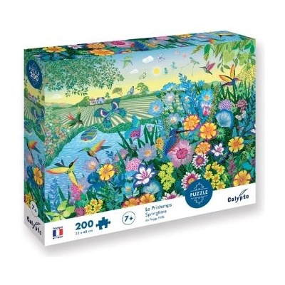 Sentosphère Пъзел 200 части - Пролетна поляна, илюстрация на Пеги Нил - Sentosphere (7401)