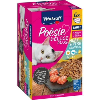 Vitakraft Poésie Délice Plus kuřecí+losos 510 g