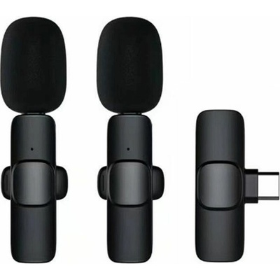 Externí mikrofon 2v1 pro mobilní telefon, typ C, barva černá – Zbozi.Blesk.cz