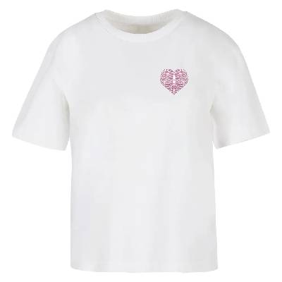 Тениска Miss tee Heart Cage Rose short sleeve T-shirt - White (White)