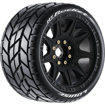 Louise RC MT-ROCKET SPEED 1/8 0 a 1/2 offset 17 mm odnímatelný hex Černé disky 2 ks