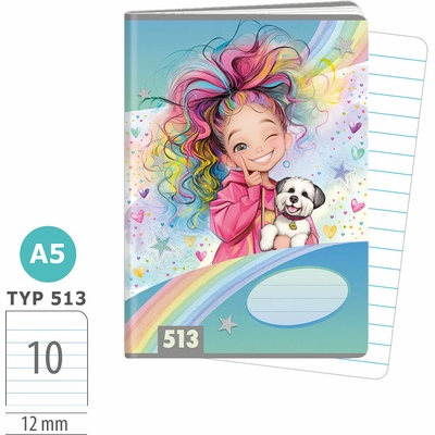 ARGUS Zošit A5 TYP 513 Rainbow Ella