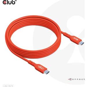 Club 3D Кабел Club 3D - CAC-1573 (USB2 USB-C, двупосочен, 480Mb, 240W EPR, M/M, 2 m) (CAC-1573)