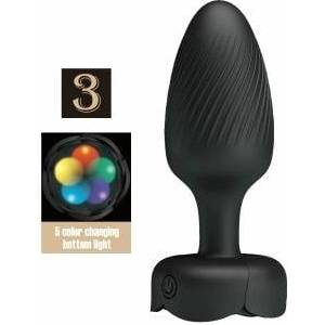 Pretty Love Osborn Black 9.8 cm Plug with LED Light & 10 Modes