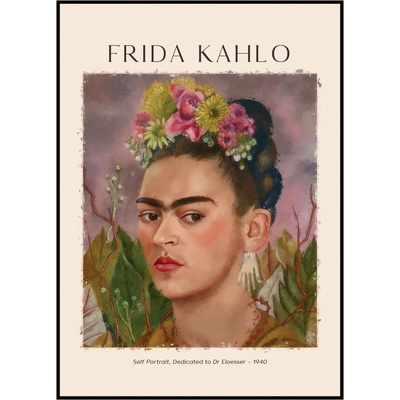 Jen tak z lásky Frida Kahlo - Autoportrét 1940 Rozměr plakátu: 30 x 40 cm