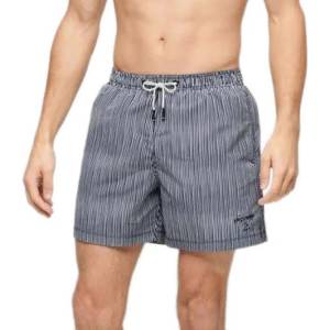 Superdry Бански гащета Superdry Printed 15´´ swimming shorts - Grey (Navy Watercolour Stripe Print)