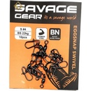 Savage Gear Karabínka s Obratlíkom Eggsnap Swivel M 23 kg 10 ks