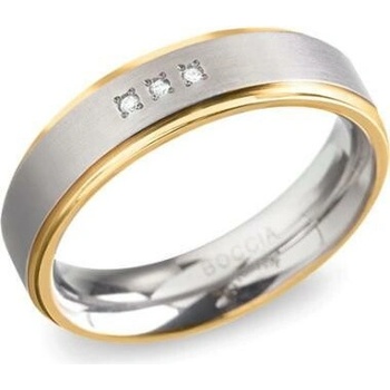 Boccia Titanium Snubný titánový prsteň 0134 0453