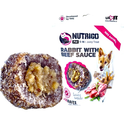 LK Baits PETs Pet Nutrigo Dog Králik s Hovädziou omáčkou S M 150 g