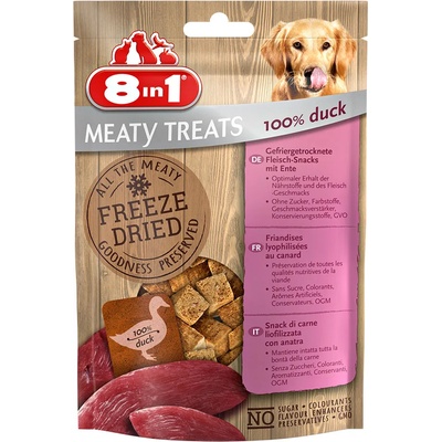 8in1 50г Meaty Treats 8in1, лакомства за кучета - патешки гърди