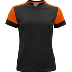 Printer prime t women / Дамска тениска от плътен памук - черна/оранжева (61403181302)