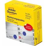 Avery Zweckform Marking wheel in dispenser Avery Zweckform, 800 pcs. /roll, O10 mm, blue, BLUE