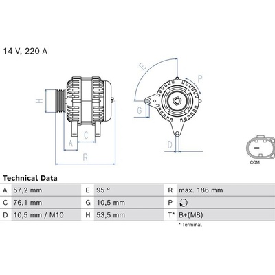 BOSCH 0 986 084 960 generátor (0986084960)