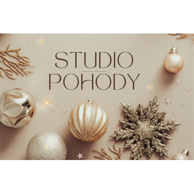 STUDIO POHODY DÁRKOVÁ KARTA vánoční - do STUDIA POHODY ( plastová karta ) Hodnota: 500