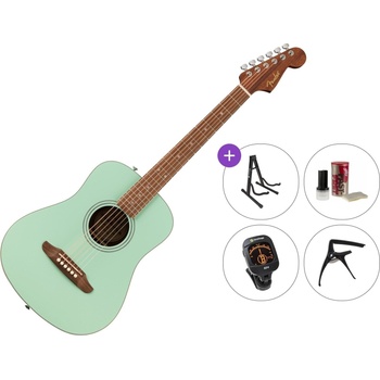 Fender California Standard Redondo Mini Premium SET Surf Green Акустична китара