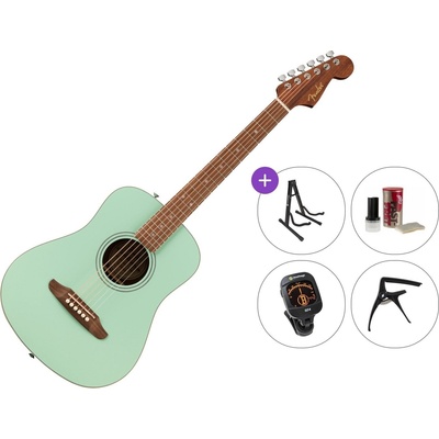 Fender California Standard Redondo Mini Premium SET Surf Green Акустична китара