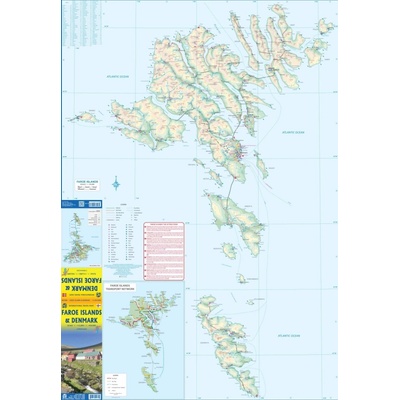 mapa Faroe Islands and Denmark (1:115 tis.) ITM