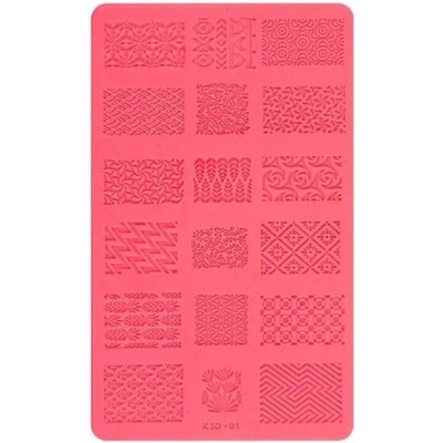 Starnails Silikonová zdobicí destička 3D 01