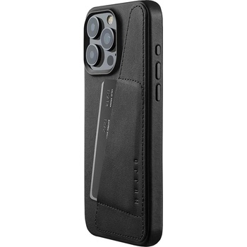 Image 1 of Mujjo Кожен калъф с портфейл Mujjo за iPhone 15 Pro Max, Черен (CL-042-BK)