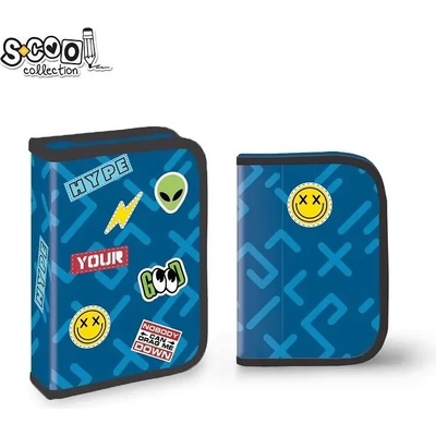 S-Cool Несесер с 1 цип scool emoticon, 32 части