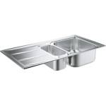 GROHE Кухненски умивалник от неръждаема стомана с отцедник, K400, 970 x 500 mm (31567SD0) Мивка за вграждане
