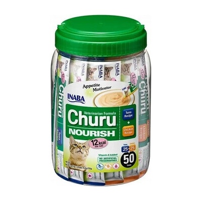 Churu Nourrish s tuniakom a kuracím mäsom 50 x 14 g