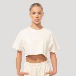 GymBeam Women‘s Mochi Cropped T-Shirt Cream M