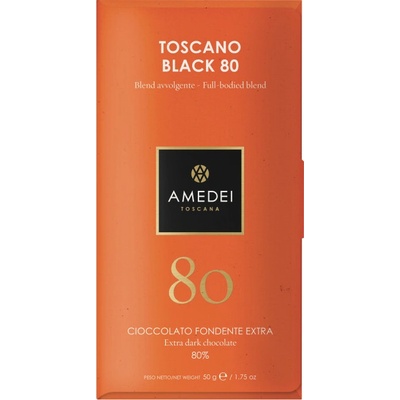 Amedei Čokoláda Toscano Black 80% 50 g
