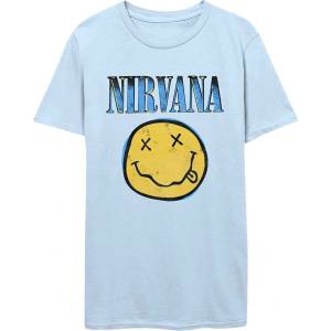 Nirvana Xerox Happy Face Blue Light Blue M Риза (NIRVTS14MLB02)