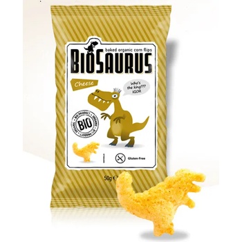 Biosaurus Печен царевичен снакс със сирене BioSaurus БИО 50 г (8588004638310)