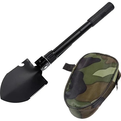 DRAGOWA Tactical Сгъваема тактическа лопата и чакан с ножница Dakota, черна (DRG110.Black)