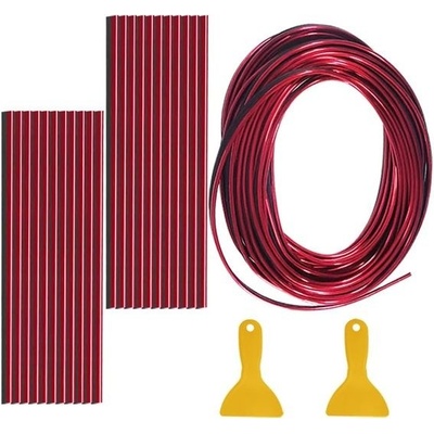 DaKuan 32 stop dlouhé ozdobné lišty do interiéru auta a 20 kusů ozdobných lišt do klimatizace, – Sleviste.cz