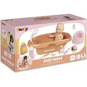 Smoby Бейби Нърс: Комплект за баня за бебе с 8 аксесоара (7600220383)