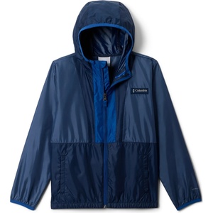 Columbia Детско ветрозащитно яке Columbia Kid's Back Bowl II Hooded Windbreaker Windproof jacket - Dark Mountain / Coll Navy / Mountain Blue - размер XL (718-0091-0516)