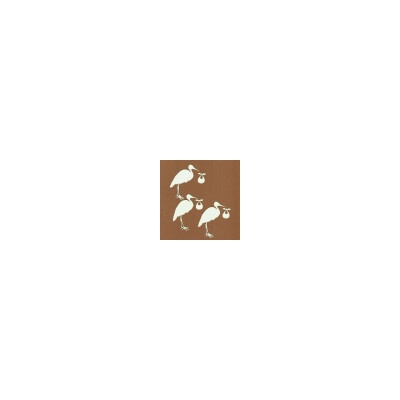 Čáp - 6ks chipboards Wycinanka WYC001334