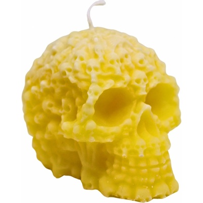 Svíčkománie3D Lebka z lebek 185 g Žlutá