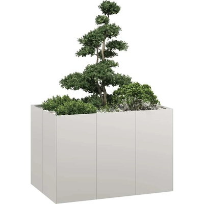 vidaXL Truhlík 120x80x80 cm nerezová ocel
