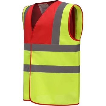 Yoko HI-VIS HVW100 / Предпазна жилетка - червена/жълта с висока видимост S (79W100zx701)
